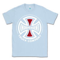 Dusty Blue independent company cross skateboard Classic Tee - PixelWave