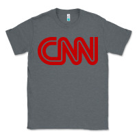 Charcoal Heather cnn media company Classic Tee - PixelWave