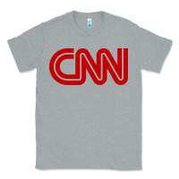 Heather Grey cnn media company Classic Tee - PixelWave