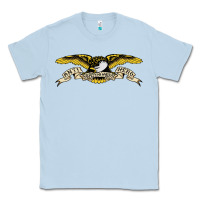 Dusty Blue anti hero skateboards Classic Tee - PixelWave