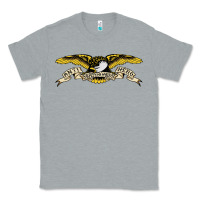 Heather Grey anti hero skateboards Classic Tee - PixelWave