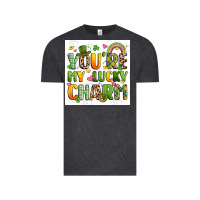 Vintage Black you're my lucky charm artiststas filigran Vintage Tee - Artiststas