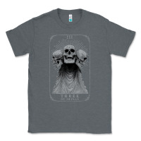 Charcoal Heather hunt showdown anniversary three of skulls black t shirt Classic Tee - PixelWave