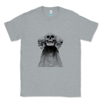 Heather Grey hunt showdown anniversary three of skulls black t shirt Classic Tee - PixelWave