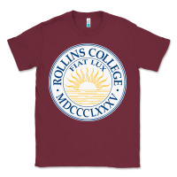 Burgundy rollins college Classic Tee - PixelWave
