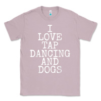 Lilac i love tap dancing & dogs funny dog gift t shirt men women Classic Tee - PixelWave