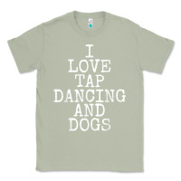 Matcha i love tap dancing & dogs funny dog gift t shirt men women Classic Tee - PixelWave