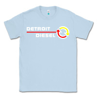 Dusty Blue Detroit Diesel Classic Tee - PixelWave