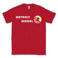 Red Detroit Diesel Classic Tee - PixelWave