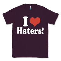 Plum i love haters Classic Tee - PixelWave