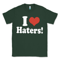 Sports Green i love haters Classic Tee - PixelWave