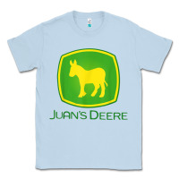 Dusty Blue Juan Deere Farmer Gardener Landscaper Funny Classic Tee - PixelWave