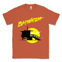 Copper baywatch lifeguard tower sunset   baywatch Classic Tee - PixelWave