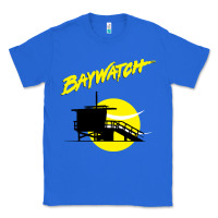 True Royal baywatch lifeguard tower sunset   baywatch Classic Tee - PixelWave