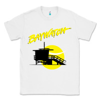 White baywatch lifeguard tower sunset   baywatch Classic Tee - PixelWave