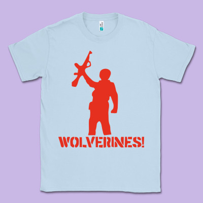 Red Dawn Wolverines Classic Tee Designed By Pixelwave