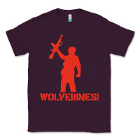 Plum red dawn wolverines Classic Tee - PixelWave