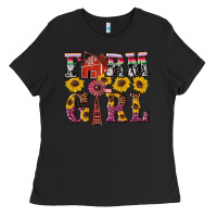 Black western farm girl Ladies Tee - Artiststas