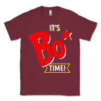 Burgundy it's bo time Classic Tee - PixelWave