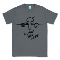 Charcoal Heather Kilroy was here (on RedBubble) gift Classic Tee - PixelWave