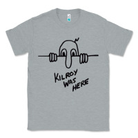 Heather Grey Kilroy was here (on RedBubble) gift Classic Tee - PixelWave