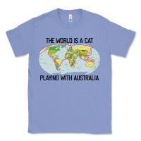 Colony Blue the world is a cat playing with australia 2020 shirt Classic Tee - PixelWave