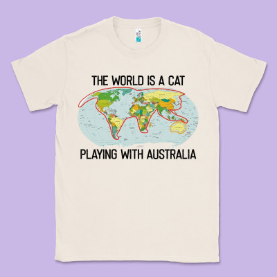 The World Is A Cat Playing With Australia 2020 Shirt Classic Tee Designed By Pixelwave