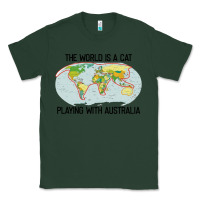 Sports Green the world is a cat playing with australia 2020 shirt Classic Tee - PixelWave