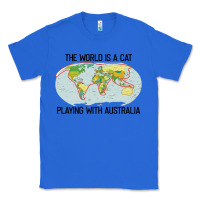 True Royal the world is a cat playing with australia 2020 shirt Classic Tee - PixelWave