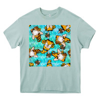 Arona honey bee gnomes seamless pattern Heavy Core Tee - BundleAndBundleShop