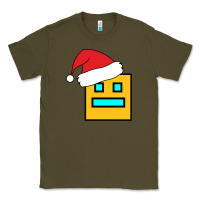 Army Green Geometry Dash Classic Tee - PixelWave