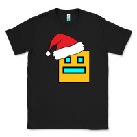 Black Geometry Dash Classic Tee - PixelWave
