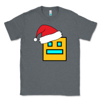 Charcoal Heather Geometry Dash Classic Tee - PixelWave