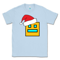 Dusty Blue Geometry Dash Classic Tee - PixelWave