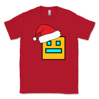 Red Geometry Dash Classic Tee - PixelWave