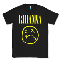 Black Grunge Rihanna Classic Tee - PixelWave