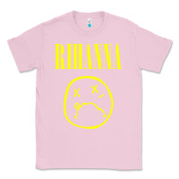Bubblegum Pink Grunge Rihanna Classic Tee - PixelWave