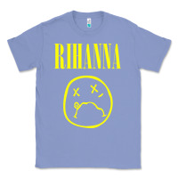 Colony Blue Grunge Rihanna Classic Tee - PixelWave