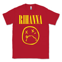 Red Grunge Rihanna Classic Tee - PixelWave