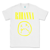 White Grunge Rihanna Classic Tee - PixelWave