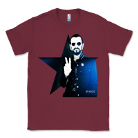 Burgundy ringo starr 01 Classic Tee - PixelWave