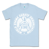 Dusty Blue World Oyama Karate Organization ( white ) Classic Tee - PixelWave