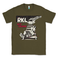 Army Green RKL Keep Laughing Essential Classic Tee - PixelWave