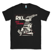 Black RKL Keep Laughing Essential Classic Tee - PixelWave