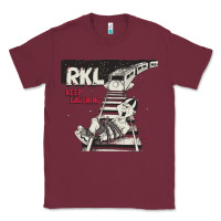 Burgundy RKL Keep Laughing Essential Classic Tee - PixelWave