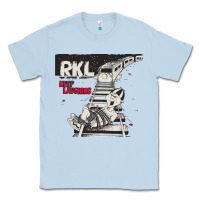 Dusty Blue RKL Keep Laughing Essential Classic Tee - PixelWave