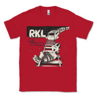 Red RKL Keep Laughing Essential Classic Tee - PixelWave