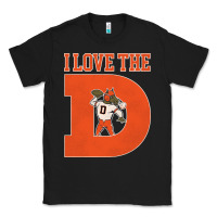 Black i love the d broncos football quote Classic Tee - PixelWave
