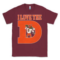 Burgundy i love the d broncos football quote Classic Tee - PixelWave