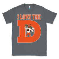 Charcoal Heather i love the d broncos football quote Classic Tee - PixelWave